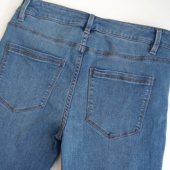 Design Lab Lord & Taylor Women’s Denim Blue Straight Frayed Leg Rayon Jeans 26 - Picture 6 of 13